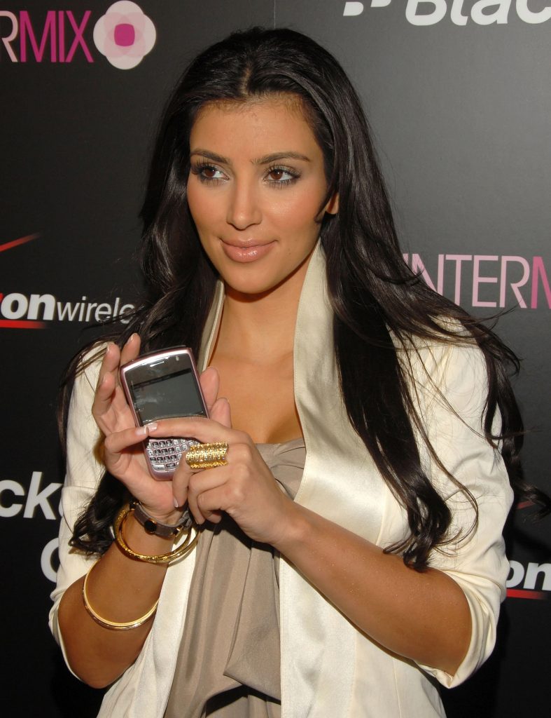 RIP Blackberry: End of an Era for the Classic Devices - Kim Kardashian with her Blackberry